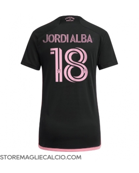 Inter Miami Jordi Alba #18 Maglia Gara Trasferta Repliche 2024-25 Donna